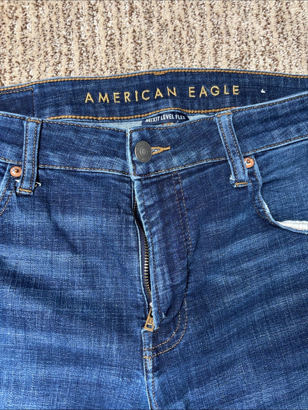 American Eagle Men’s Dark Blue Stretch Jeans 34x30
